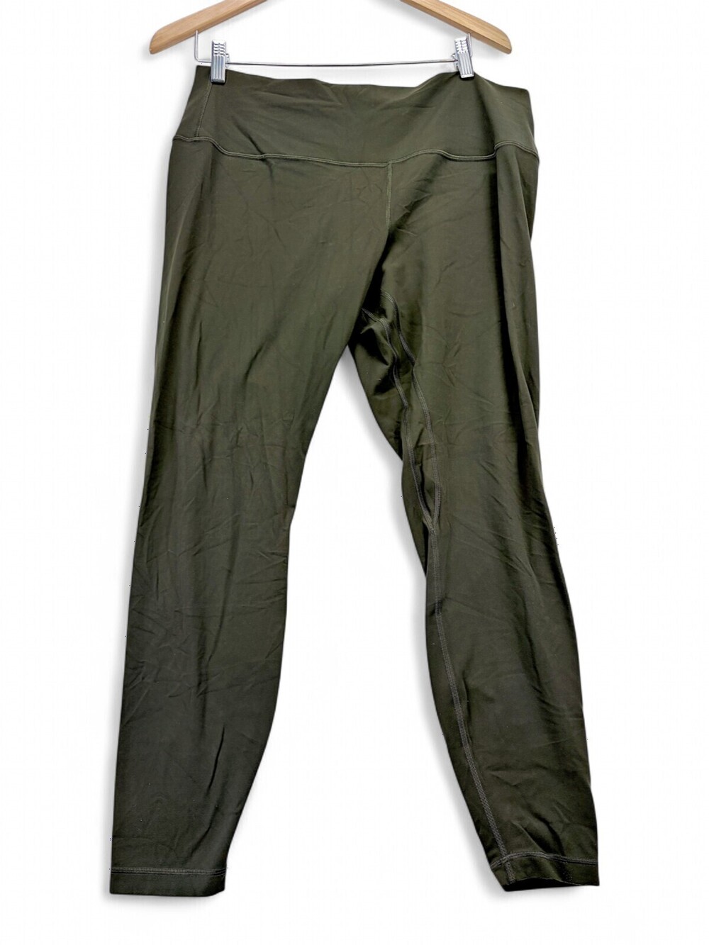 Lululemon Women's Leggings Size 16 Olive High-Rise